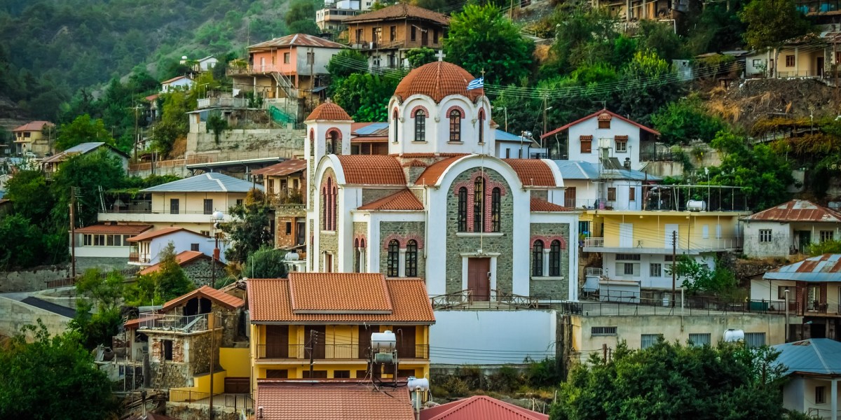 Una veduta dall'alto di Cipro