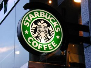 Un logo di Starbucks