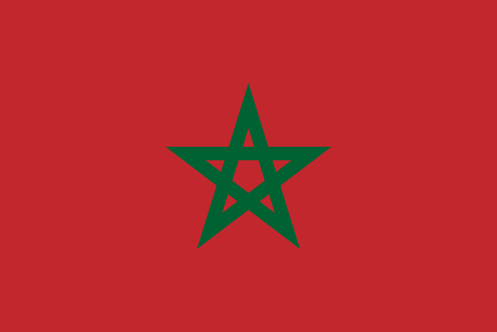 La bandiera del Marocco