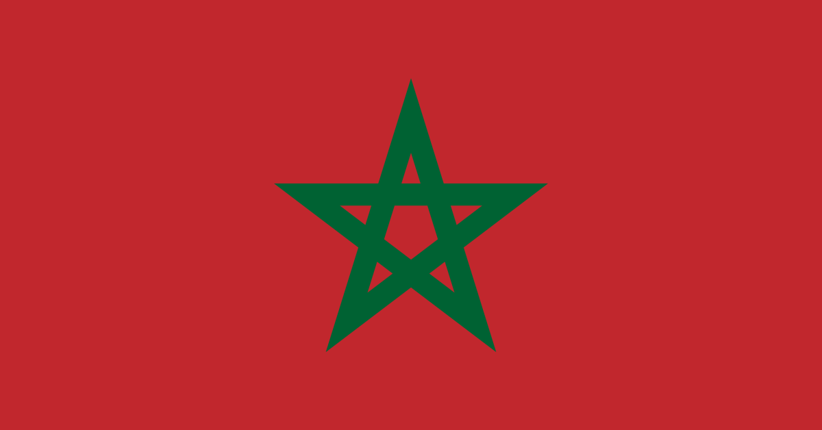 La bandiera del Marocco