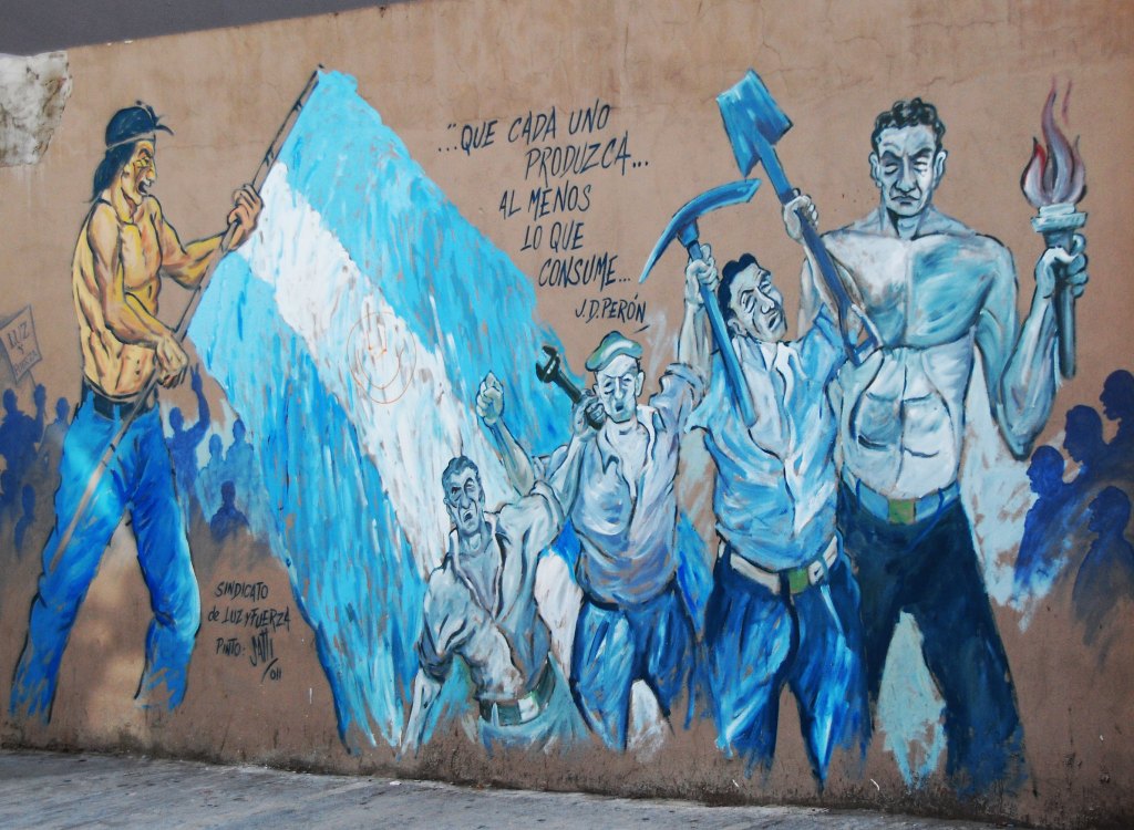 Un murales sulla fine della sinistra in America Latina