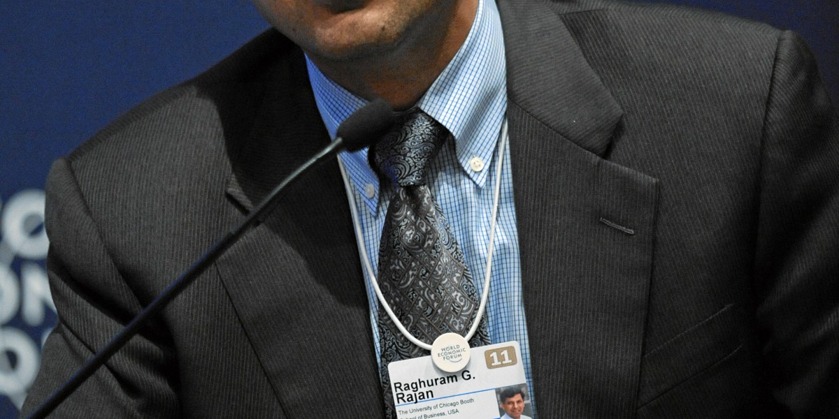 Raghuram Rajan al Forum di Davos
