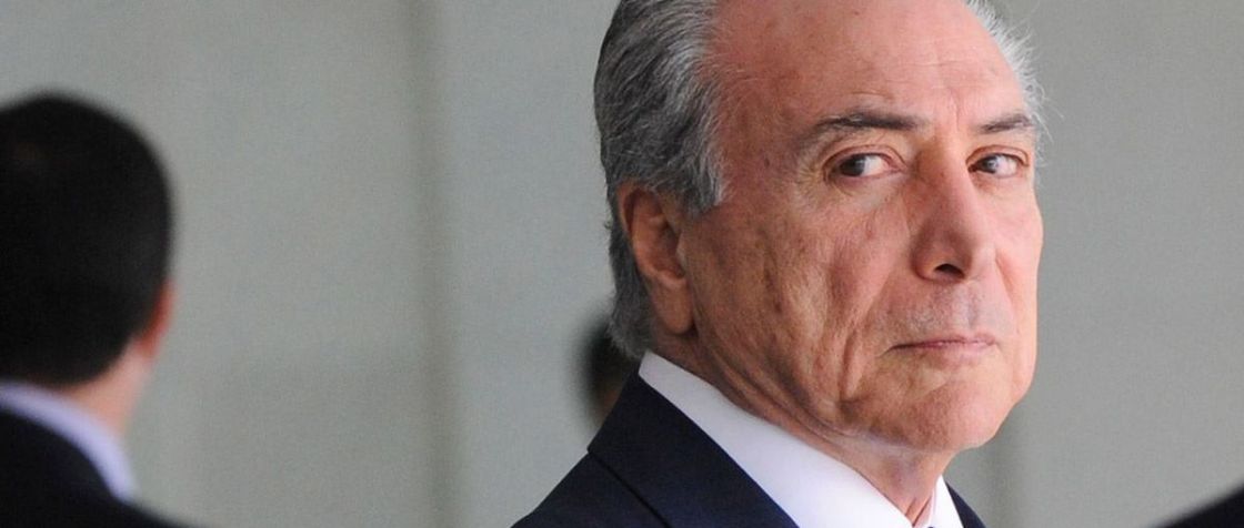 Un primo piano del presidente del Brasile Michel Temer
