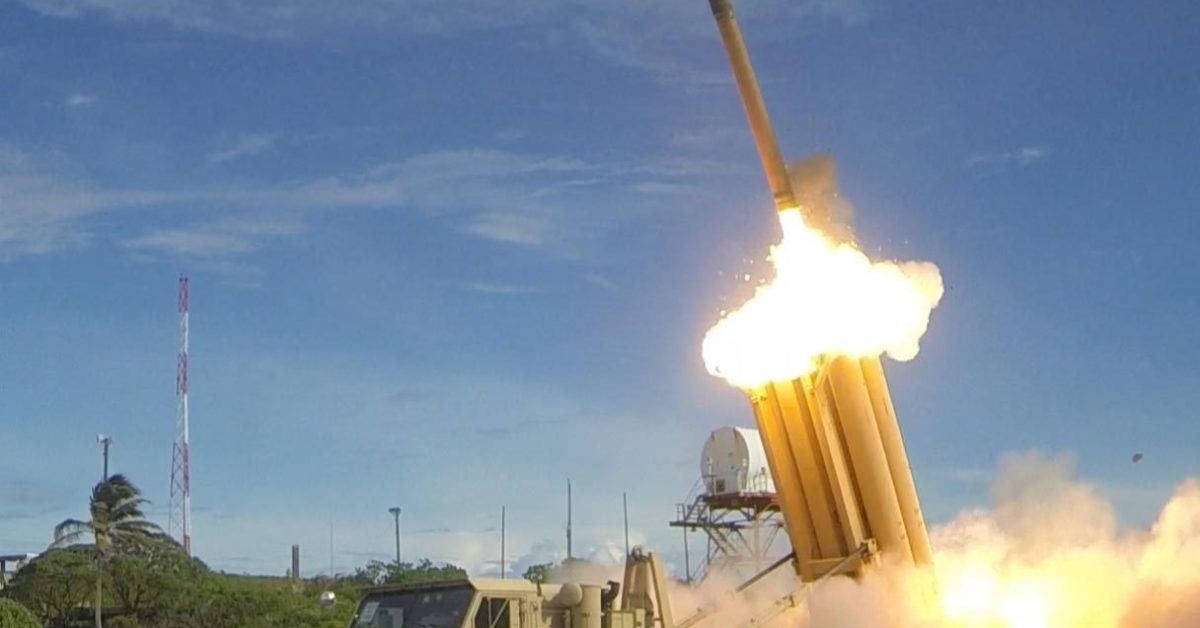 Un THAAD, un sistema missilistico in azione in Corea