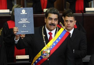 Il giuramento del Presidente del Venezuela, Nicolas Maduro