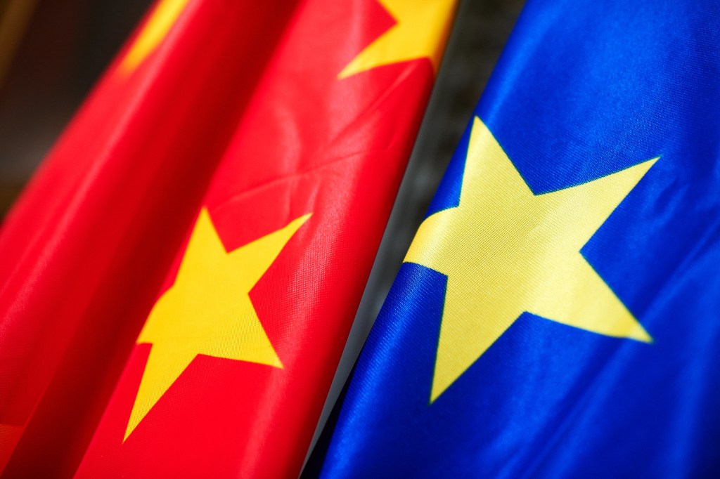 China-EU flag
