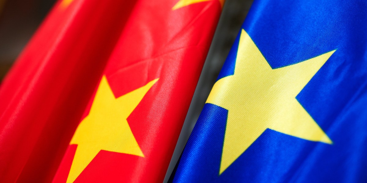 China-EU flag