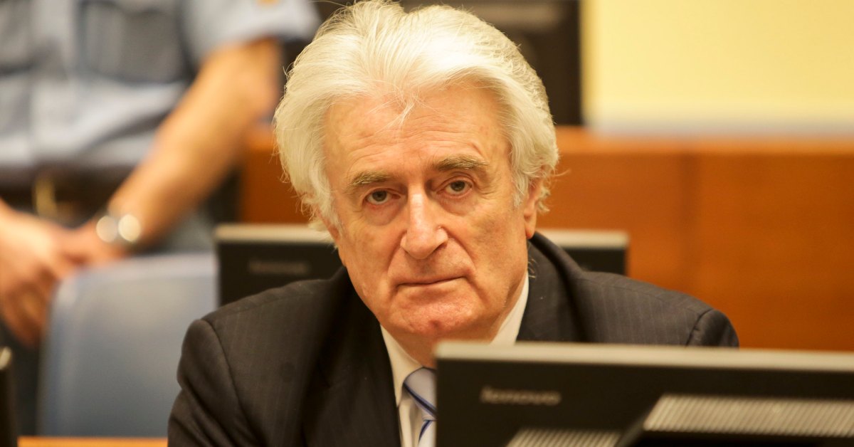 Karadzic durante il proprio processo
