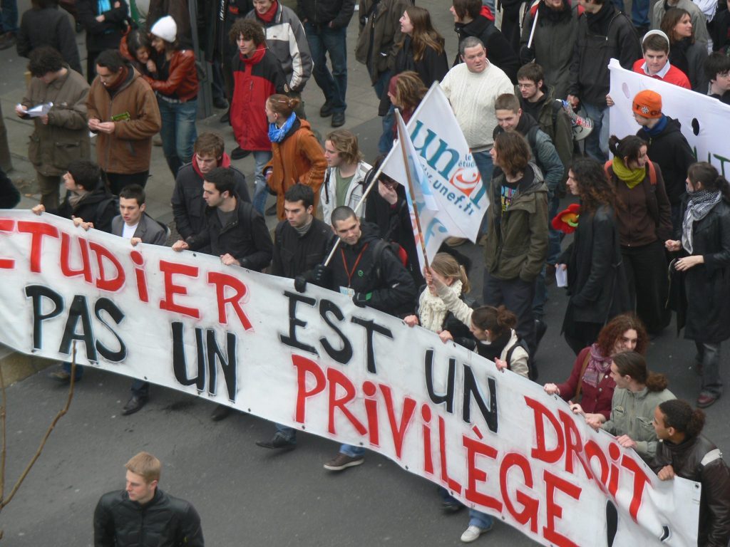 La protesta delle università francesi