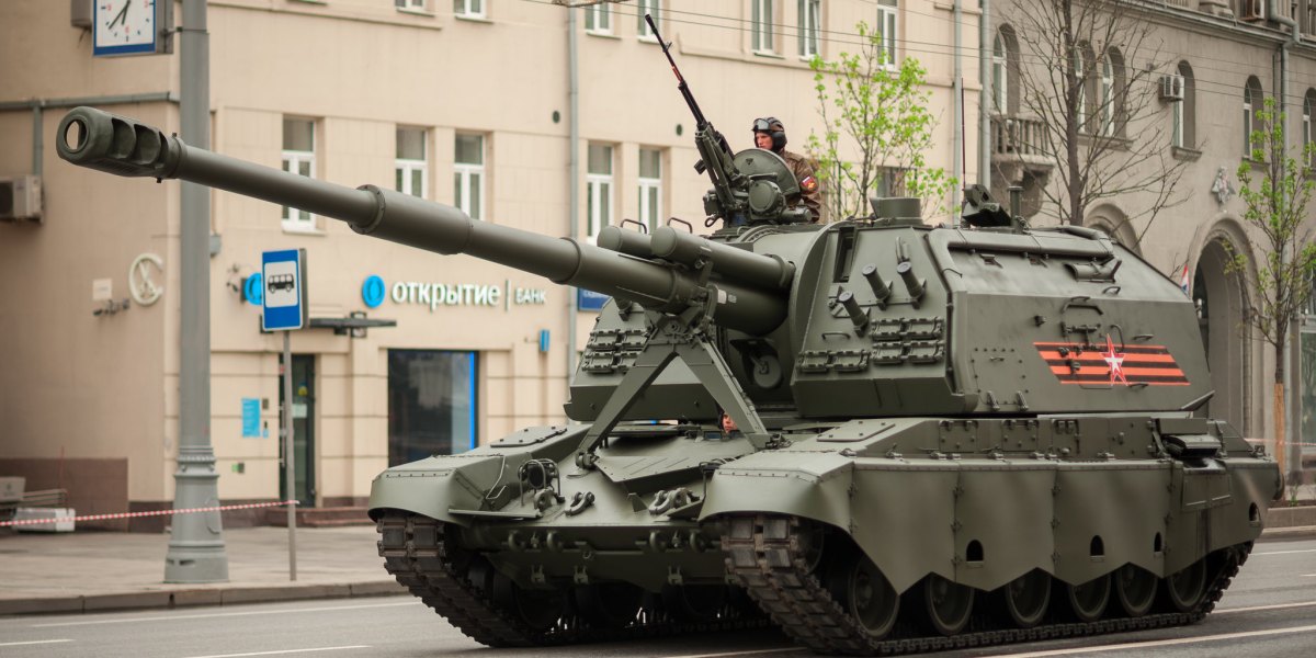 Un carro armato a Kaliningrad