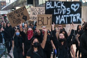 Manifestazione Black Lives Matter a Stoccoma