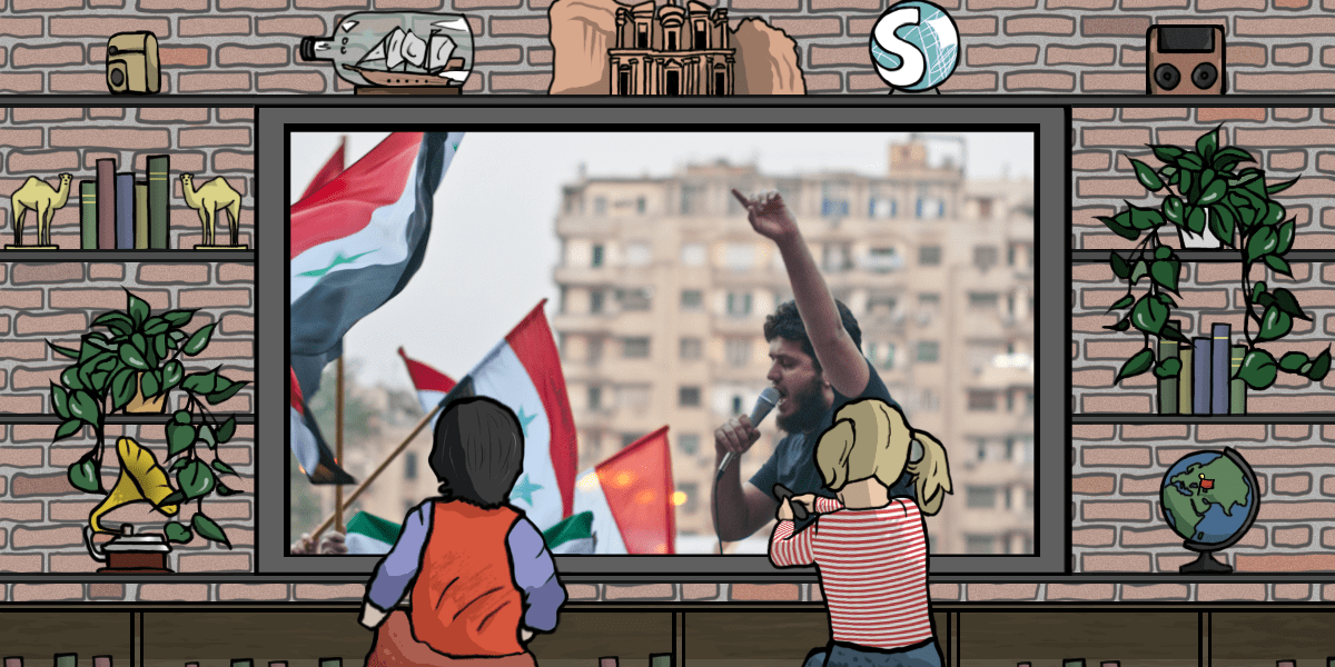 Una manifestazione durante la Primavera araba in Egitto