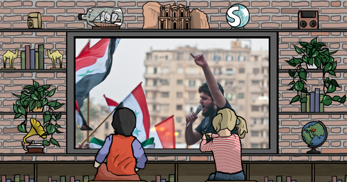 Una manifestazione durante la Primavera araba in Egitto