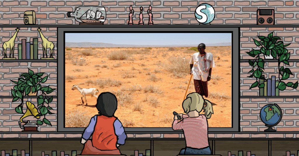 La terra arida a causa della carestia del 2011 nel Corno d'Africa