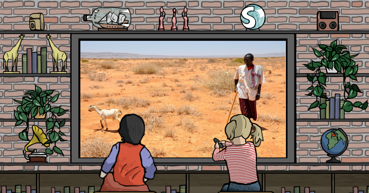 La terra arida a causa della carestia del 2011 nel Corno d'Africa