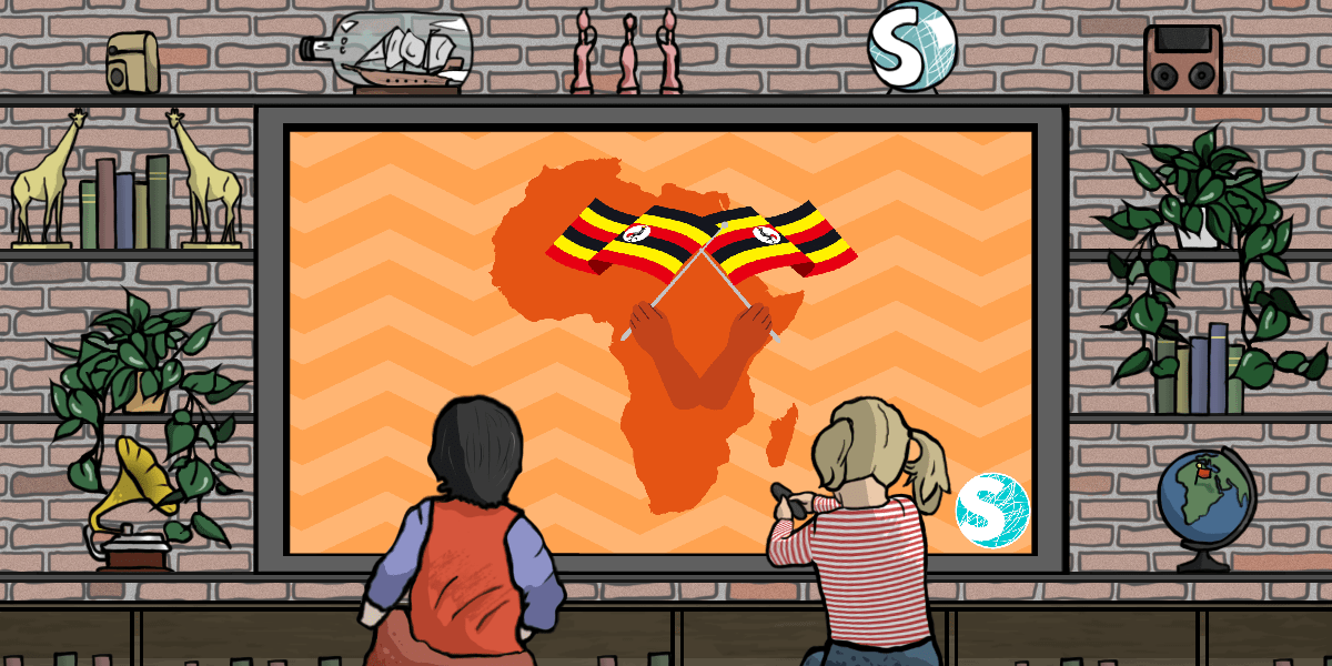 La bandiera dell'Uganda. Scossa, nel 2011, dalla walk to work