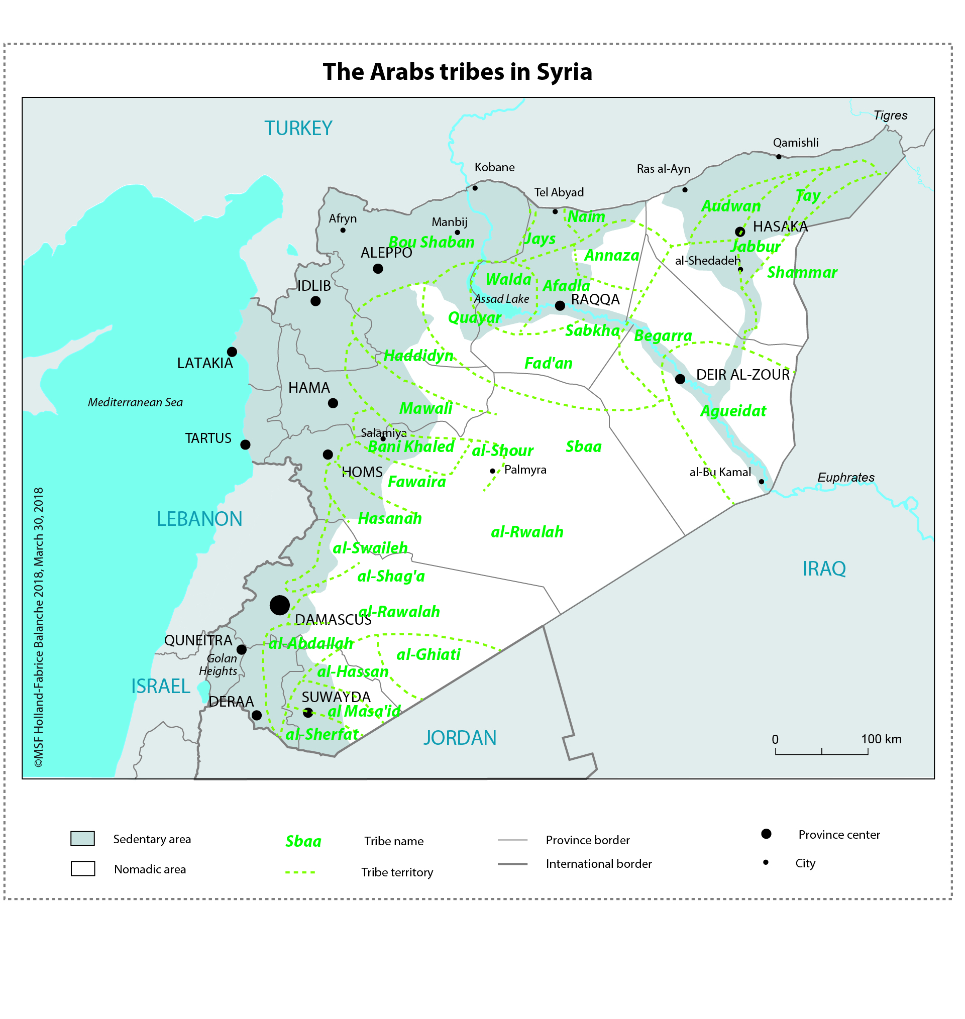tribù arabe nord-est Siria